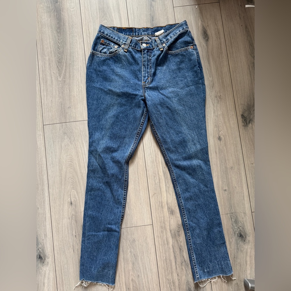 Levi's Blue Vintage Straight Jeans Classic Denim - Picture 7 of 7